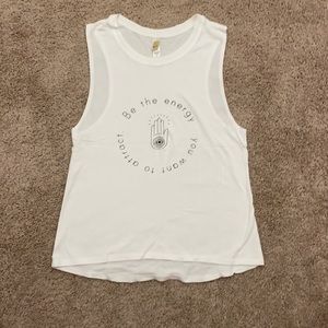 High Neck Graphic Tank